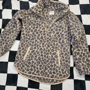 Abercrombie & Fitch Leopard Teddy Jacket